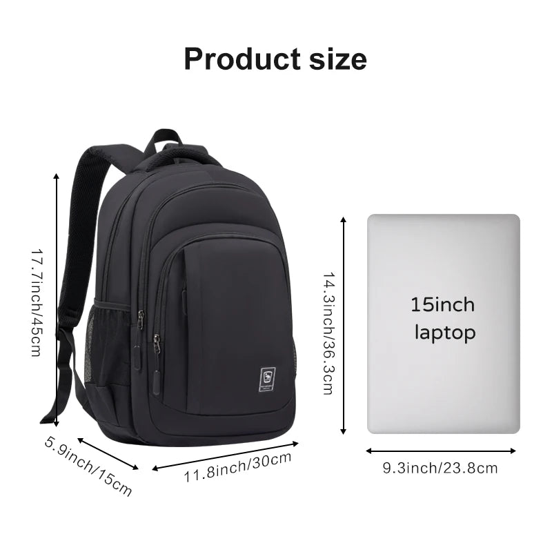 Oiwas Water-Resistant Business Laptop Backpack | 15.6" Travel & School Bag for Men & Teens
