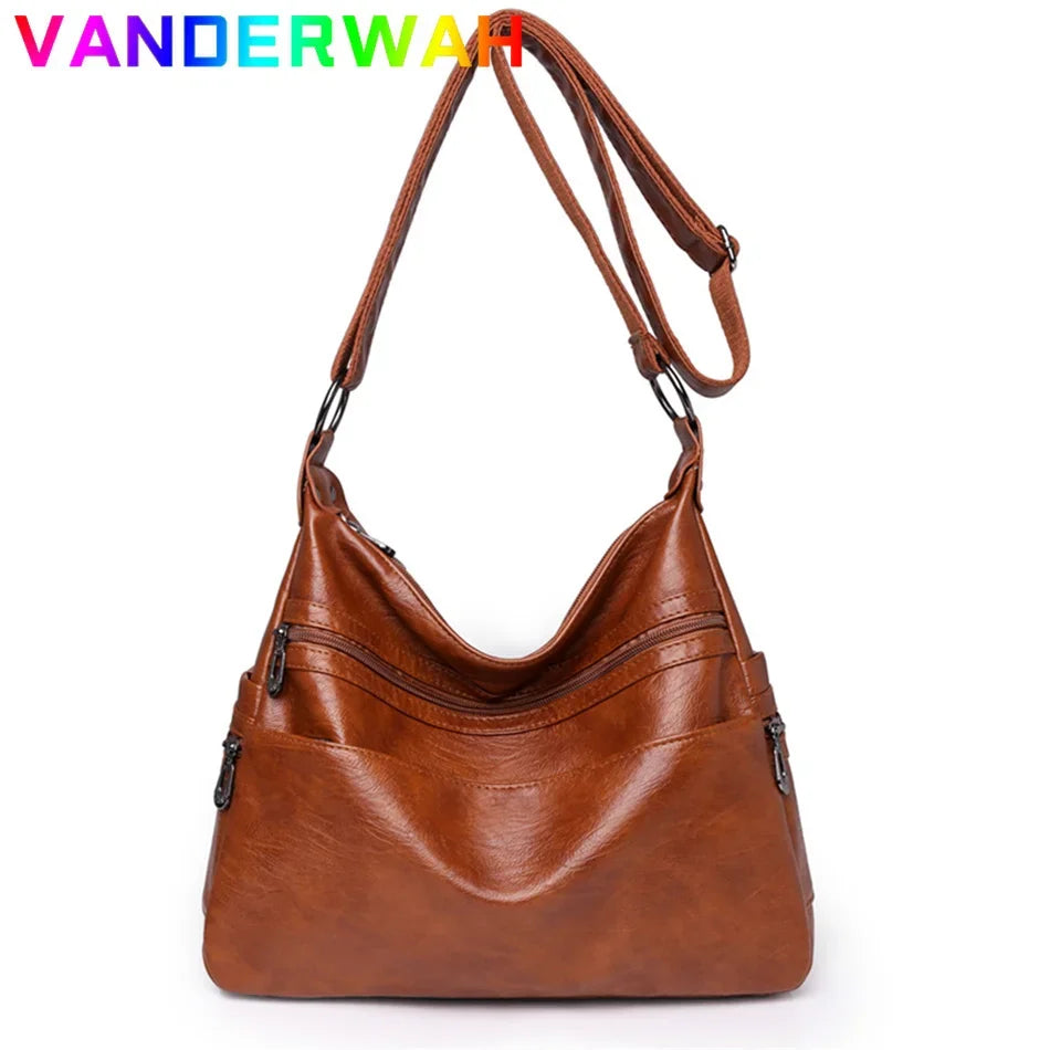 Luxury Messenger Bag for Women – Large Capacity Crossbody Shoulder Tote