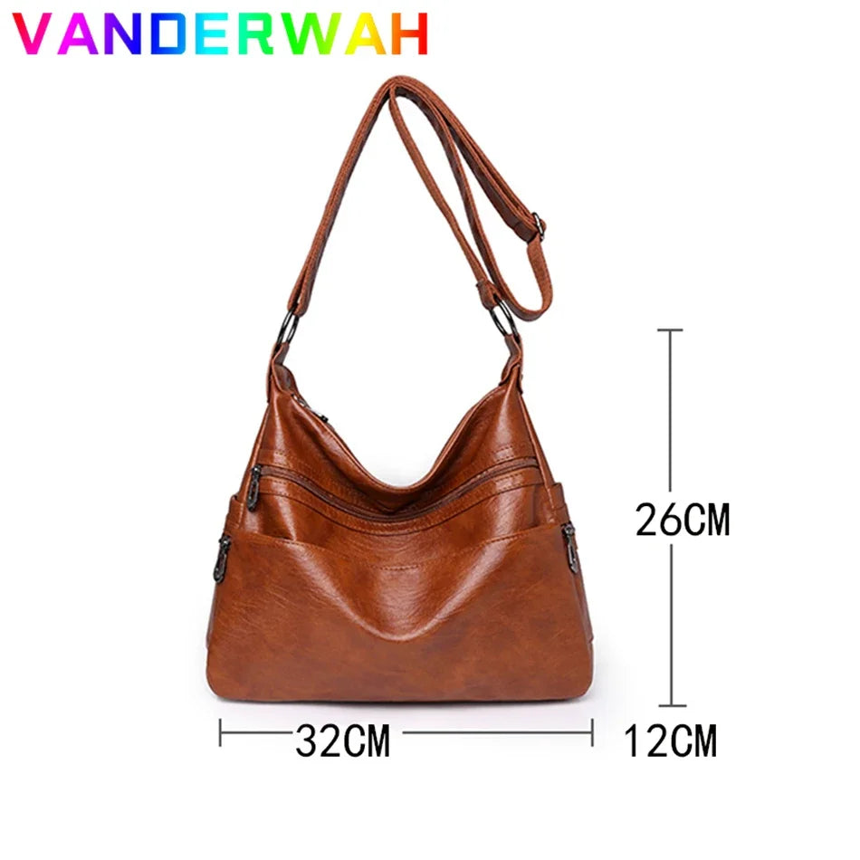 Luxury Messenger Bag for Women – Large Capacity Crossbody Shoulder Tote