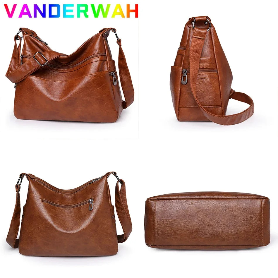 Luxury Messenger Bag for Women – Large Capacity Crossbody Shoulder Tote
